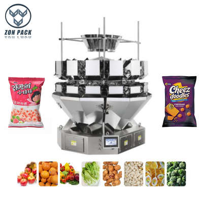 Big Target Weight Multihead Weighers For Salad Vegetables