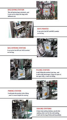 Premade Bag Rotary Packing Machine For Snacks Candy Chocolaye