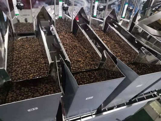 4 Head Nut Sugar Salt Rice Linear Weigher Packing Machine With Stepper Motor