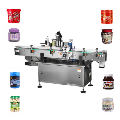 Wine Water Food Jar Cans Label Round Bottle Labeling Machine 50pcs/Min