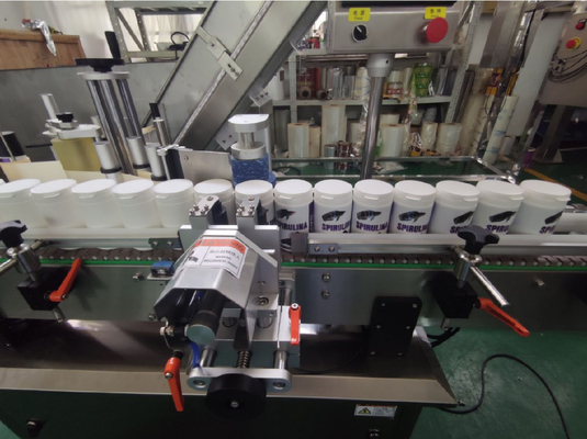 Wine Water Food Jar Cans Label Round Bottle Labeling Machine 50pcs/Min