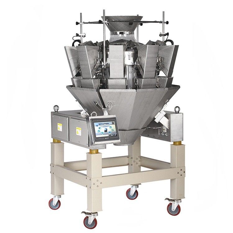 SS304 Frame Dimple Surface 2.5L Hopper Multihead Weigher For Frozen Fruit
