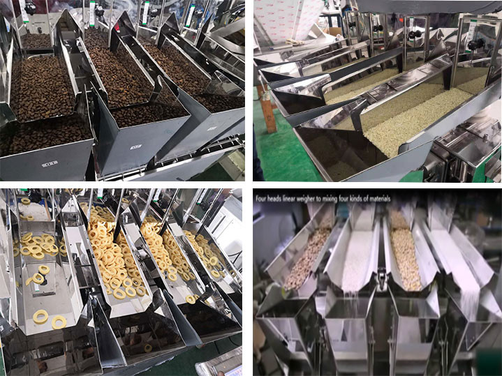 Automatic Mix Weighing Linear Weigher 50bags/Min Candy Sugar Salt Packing